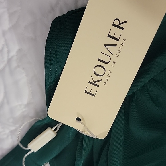 Rouche Tummy Control Retro Push-up Elegant Green One-Piece Swimsuit Plus XXL - Picture 6 of 14